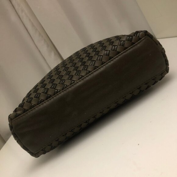 GANSON SAN FRANCISCO WOVEN LEATHER CLUTCH - Picture 11 of 14